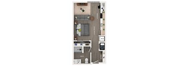 studio apartment floor plan