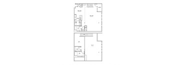 kings landing apartments 1 bed 2 bath floor plan a4