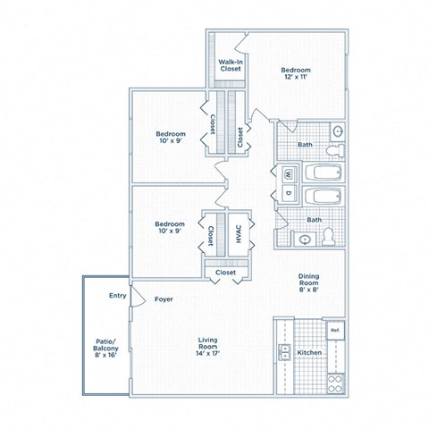 the lakes of holland apartments floor plan D