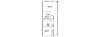 1 Bedroom _ A02 Floor Plan