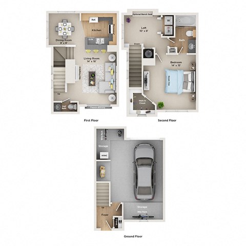 fairlane town center apartments floor plan  A3THc