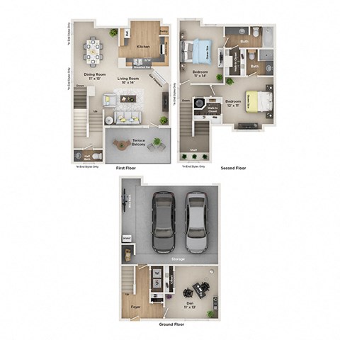 fairlane town center apartments floor plan  C4THc