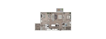 2 bed 2.5 bath apartment floor plan