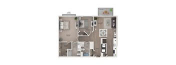 2 bed 2 bath apartment floor plan