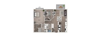 2 bed 2 bath apartment floor plan