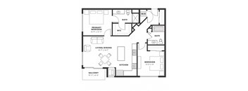 a floor plan of a bedroom floor plan