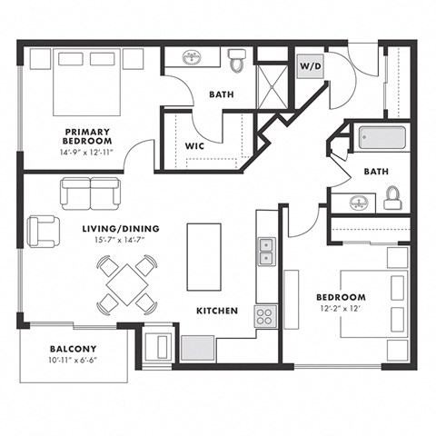 a floor plan of a bedroom floor plan