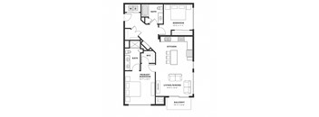 a floor plan of a bedroom floor plan