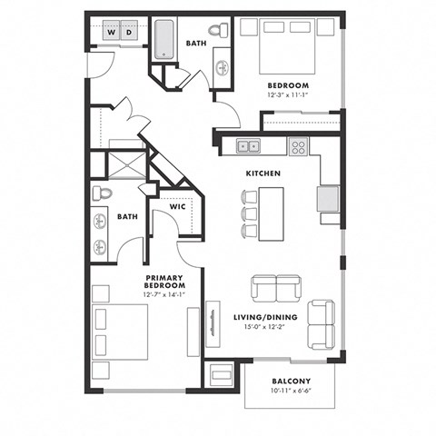 a floor plan of a bedroom floor plan