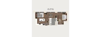 1 bed 1 bath apartment floor plan
