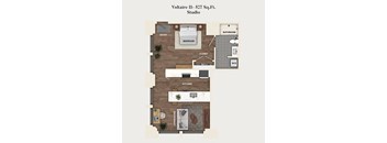 studio apartment floor plan