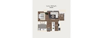 studio apartment floor plan