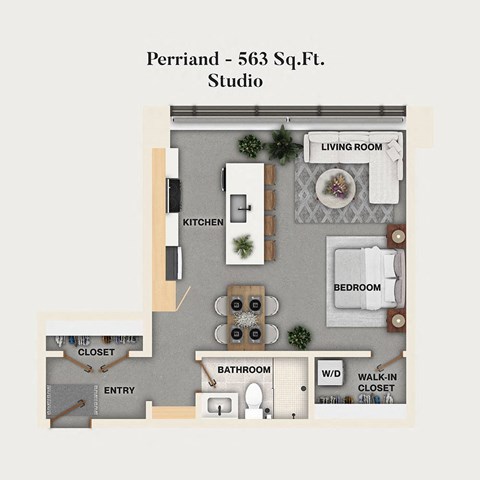 studio apartment floor plan