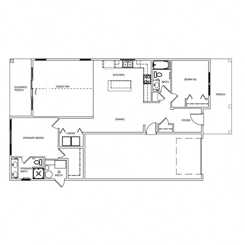 a line drawing of a house with a floor plan