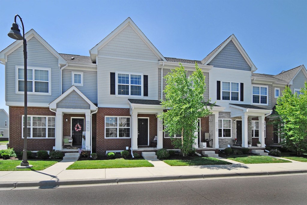 a brick and on the side of a street