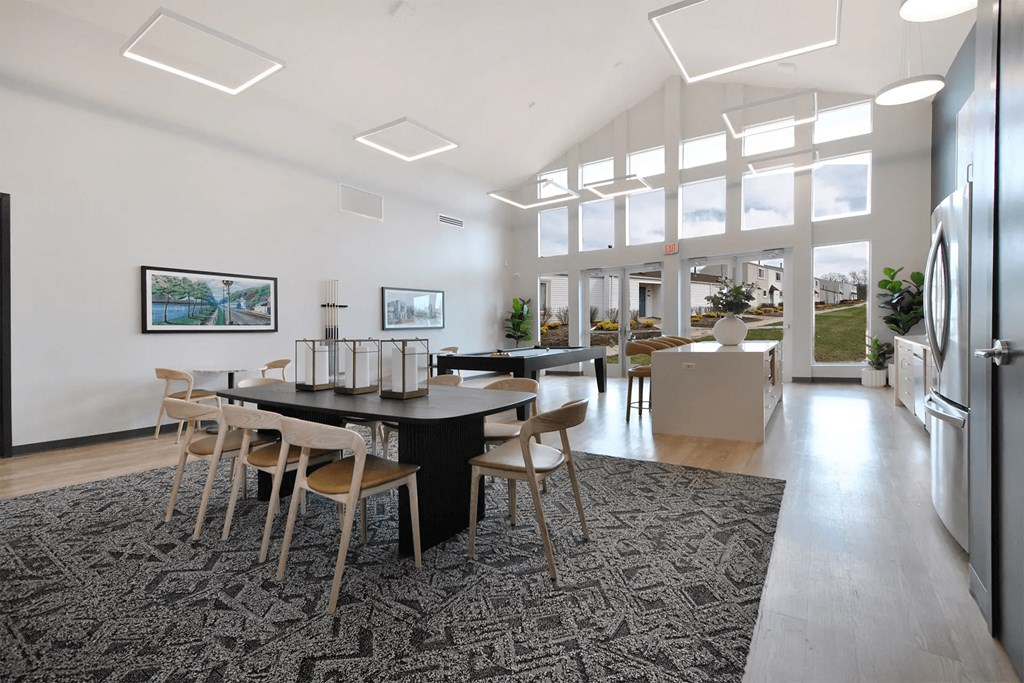 clubroom with table and chairs