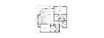 a schematic floor plan of a house