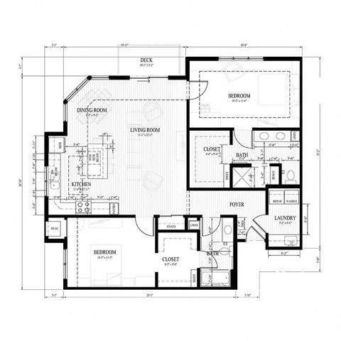 a schematic floor plan of a house