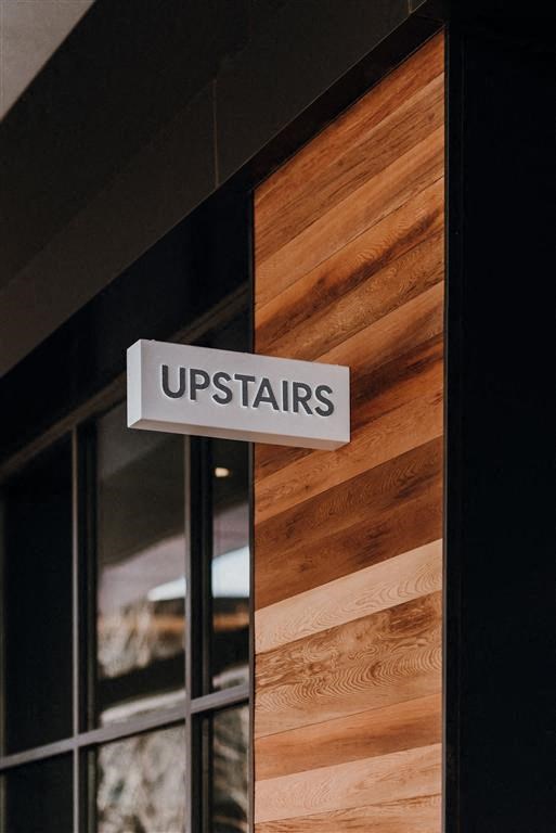 a sign on the side of a building