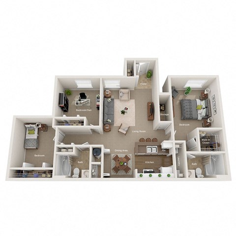 apartments for rent in lake orion mi 3 bed 2 bath floor plan