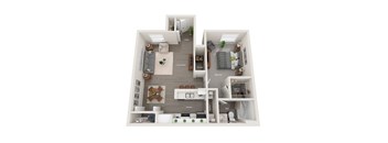 a 2 bedroom192 sq ft floor plan