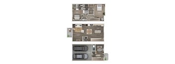 Two Bedroom Townhouse