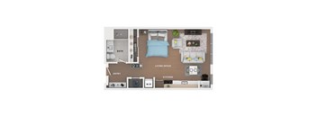 studio apartment floor plan
