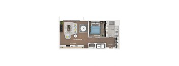 studio apartment floor plan