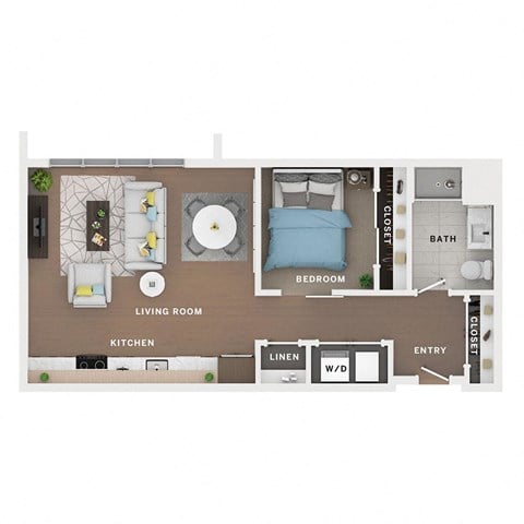 studio apartment floor plan