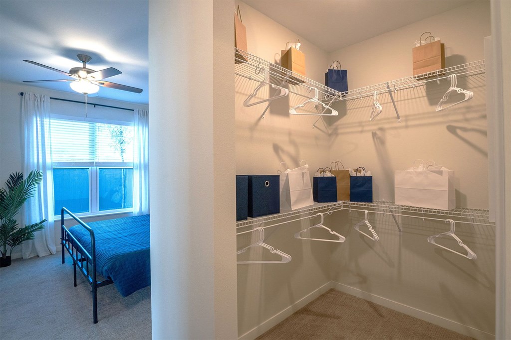 spacious closet at the westminster apartments