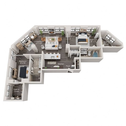 the brook 3 bedroom floor plan  warwick