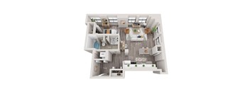 1 bed 1 bath apartment floor plan
