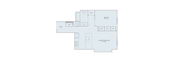 1 bed 1 bath floor plan