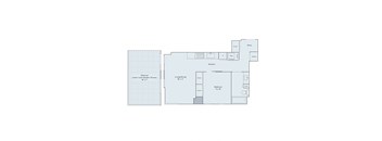 1 bed 1 bath floor plan