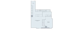 1 bed 1 bath floor plan