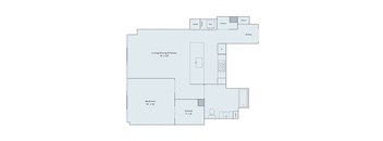 1 bed 1 bath floor plan