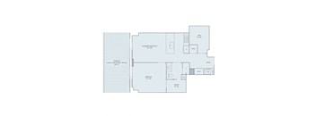 1 bed 1 bath floor plan
