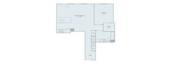 1 bed 1 bath floor plan