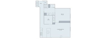 1 bed 1 bath floor plan