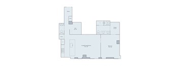 1 bed 1 bath floor plan