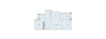 2 bed 2 bath apartment floor plan