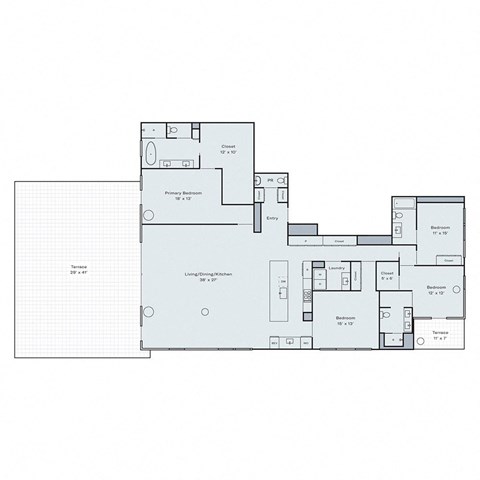 4 bed 3.5 bath floor plan