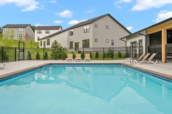 the swimming pool at our apartments