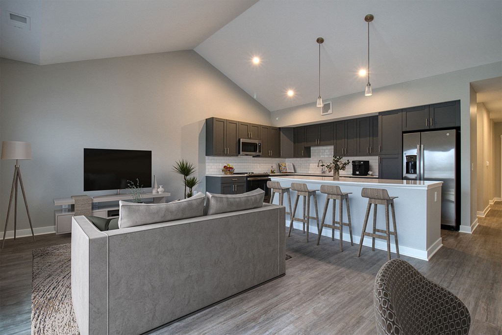 Savannah at Pike Creek Kitchen and Living Room