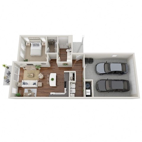 AHP 1 Bedroom Floor Plan