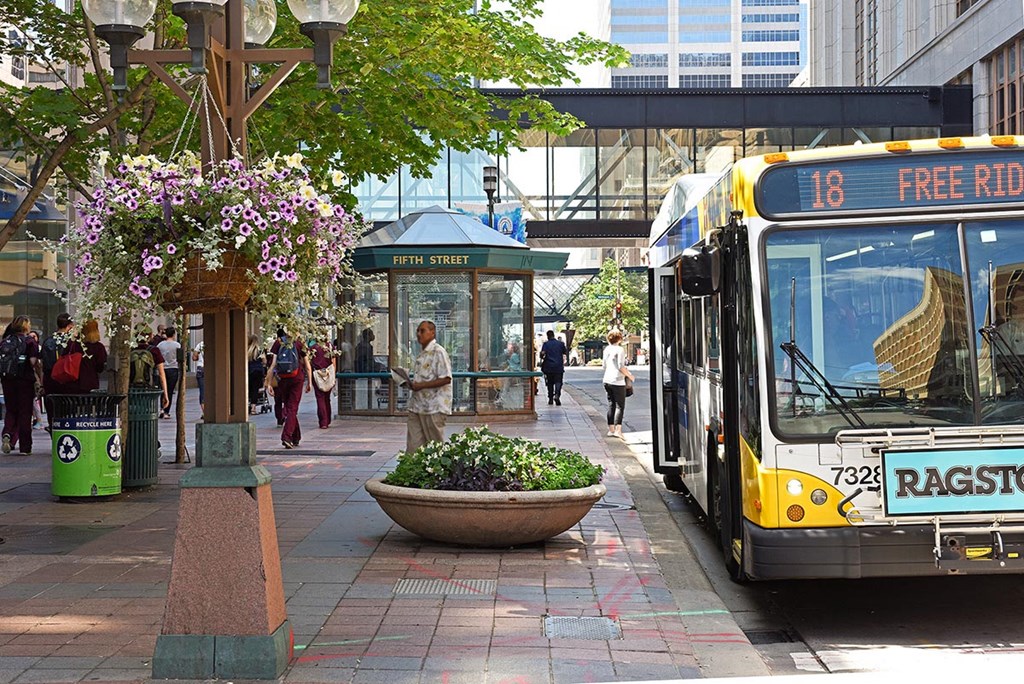 SOO Line Building Bus Stop
