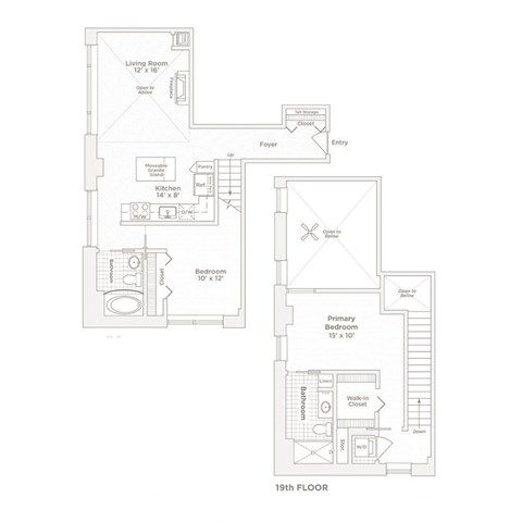 the floor plans for the apartments are shown in this image