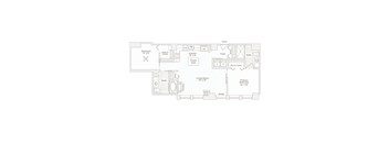 a floor plan of a small house with a lot of furniture