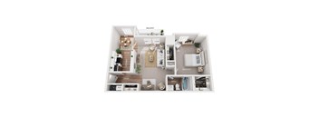 1 bed 1 bath apartment floor plan