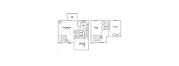 3 bed 2 bath apartment floor plan